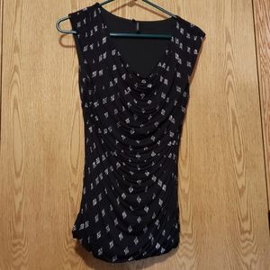 💕 Cowl neck tank with ruched sides